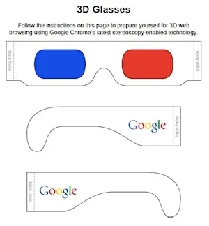 3d brille schablone google