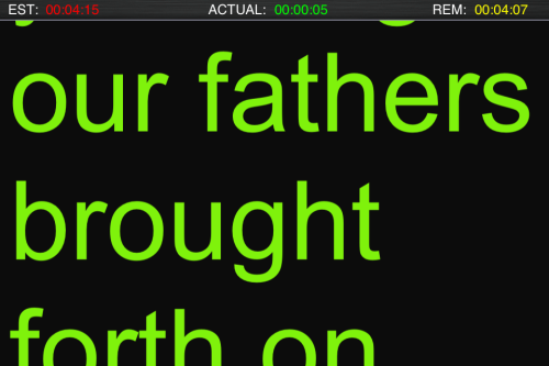 Teleprompter iPhone live