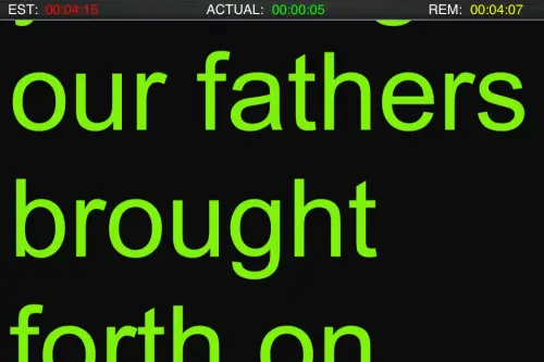 Teleprompter iPhone live