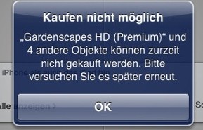 „Kaufen nicht möglich“ – Lösung für Apple Appstore Fehlermeldung auf iPhone und iPad