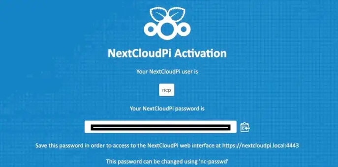 NextCloudPi Login