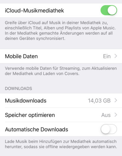 Apple Music automatisch löschen