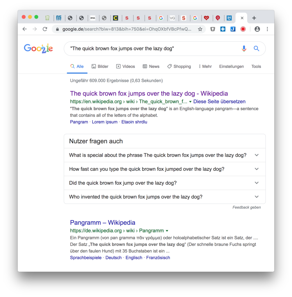 Google Hacks: Spezifischen Satz oder Ausdruck suchen